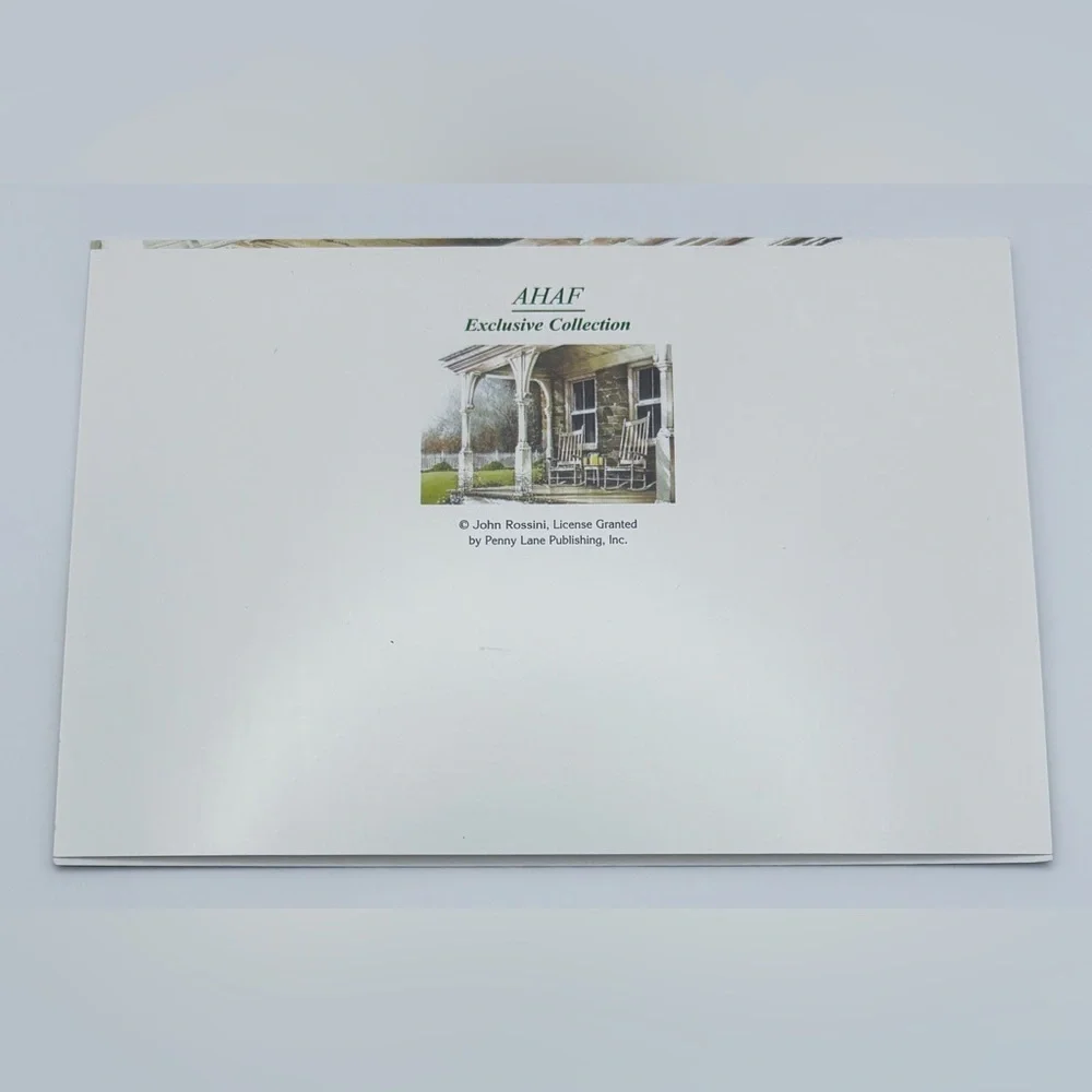 John Rossini Sunday Afternoon Rocking Chairs Porch Blank Note Card Framable